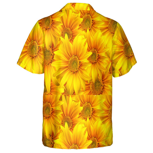 Realistic Sunflower Flower In Motion Theme Hawaiian Shirt,Hawaiian Shirt Gift, Christmas Gift