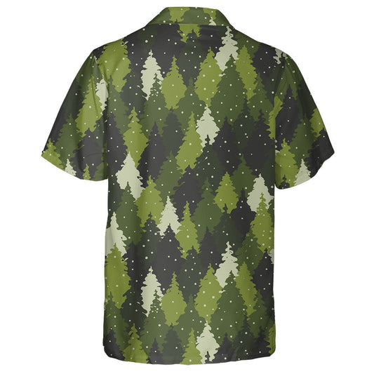 Green Forest Landscape Camouflage Colors Pattern Hawaiian Shirt,Hawaiian Shirt Gift, Christmas Gift