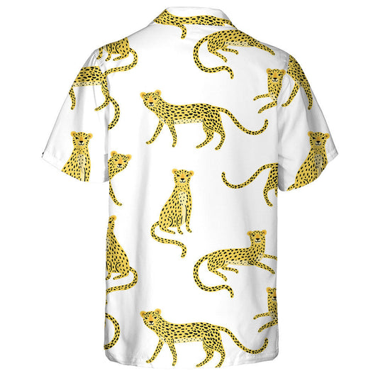 Gleoite Cartún Liopard Ar Chúlra Bán Léine Haváís, Bronntanas Léine Haváí, Bronntanas Nollag