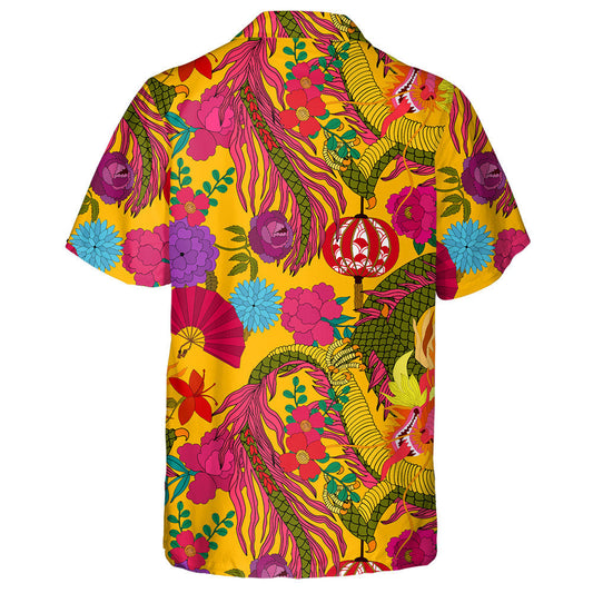 Ealaín Síneach Lámhtharraingthe Lantern Dragon Agus Bláthanna Léine Haváís, Bronntanas Léine Haváíais, Bronntanas Nollag