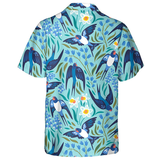 Fáinleoga Eitilte Agus Bláthanna Narcisuses Hyacinths Agus Léine Haváíach Muscari, Bronntanas Léine Haváíais, Bronntanas Nollag