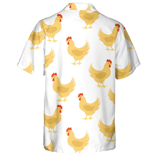 Sicín Álainn Le Suaitheantas Dearg Ar Léine Haváí Cúlra Bán, Bronntanas Léine Haváíais, Bronntanas Nollag