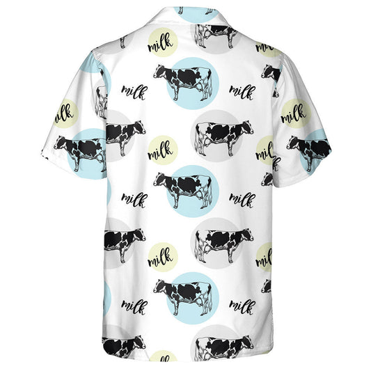 Cartoon Cows And Milk In Colorful Ball Hawaiian Shirt, Hawaiian Shirt Gift, Christmas Gift