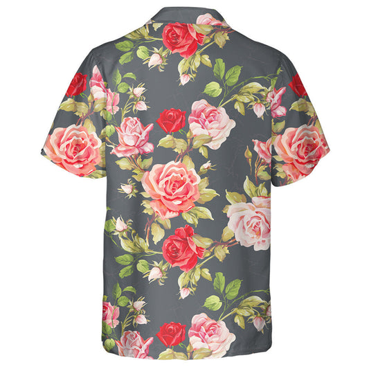 Rósanna Bándearg Agus Dearga Ar Bhrainse Dearadh Ealaín Uiscedhathanna Léine Haváís, Bronntanas Léine Haváís, Bronntanas Nollag