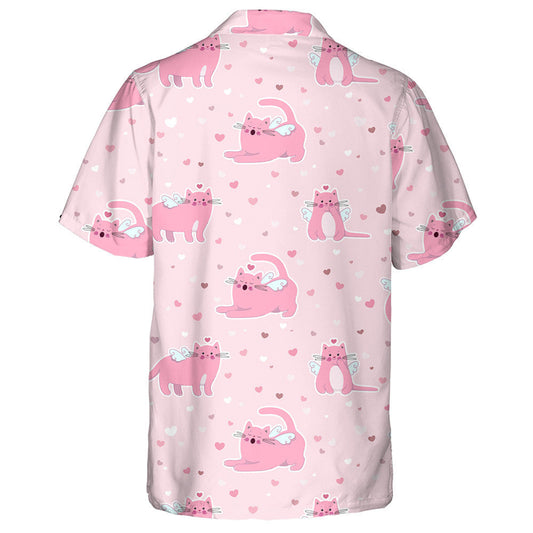 Cartoon Pretty Kittens Cat Pastel Colors Hawaiian Shirt, Hawaiian Shirt Gift, Christmas Gift