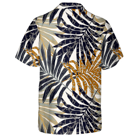 Duilleoga pailme teibí Líonta Craiceann Ainmhithe Patrún Camo Léine Haváís, Bronntanas Léine Haváís, Bronntanas Nollag