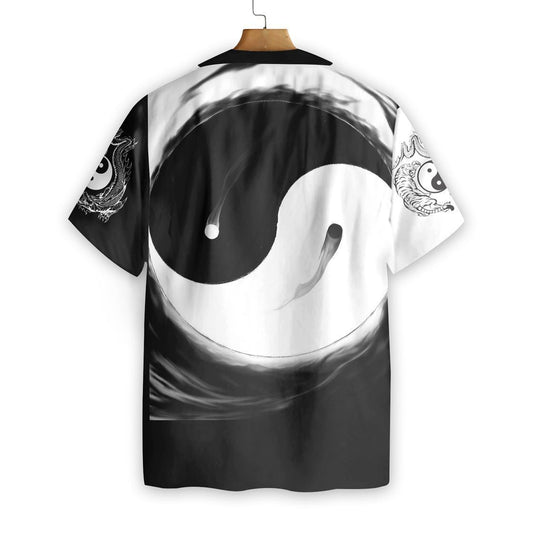 Dragon Tiger Yin Yang Art Ornamental Hawaiian Shirt,Hawaiian Shirt Gift, Christmas Gift