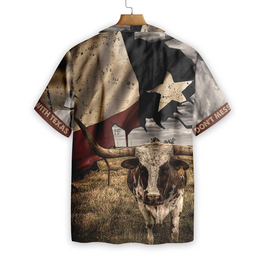 Retro Style Texas State Map Pattern Pattern Flag Léine Haváíais Texas, Bronntanas Léine Haváíais, Bronntanas Nollag