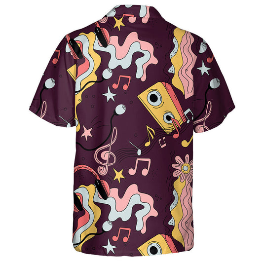 Bláth Indiach Hippie Paisley Agus Súil ar Chúlra Bándearg Léine Haváís, Bronntanas Léine Haváís, Bronntanas Nollag