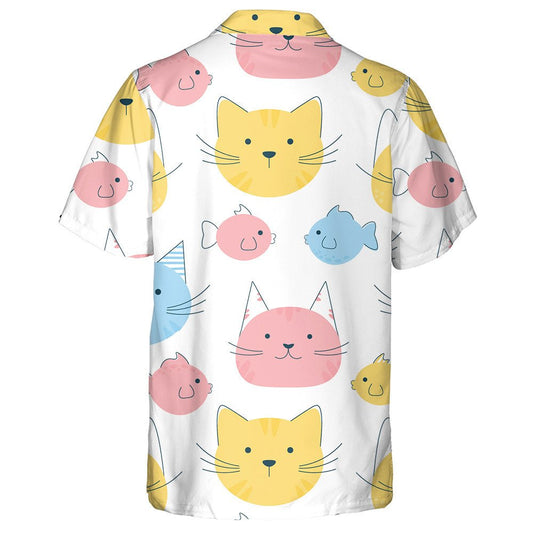 Uiscedhath Cait Greannmhar agus Iasc I Stíl Chartúin Léine Haváís, Bronntanas Léine Haváís, Bronntanas Nollag