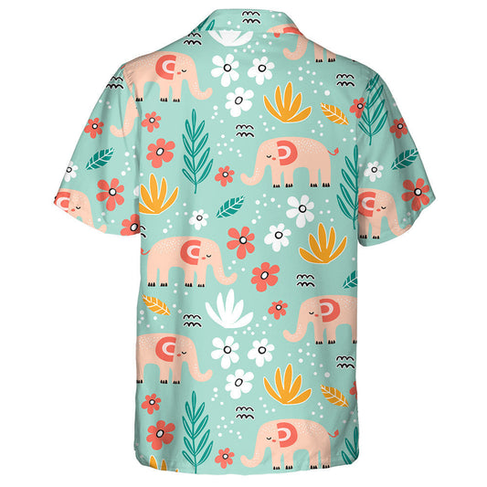 Eilifint Adorable Pink Le Bláthanna Agus Duilleoga Léine Haváís, Bronntanas Léine Haváís, Bronntanas Nollag