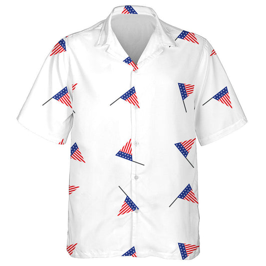 American Attribute Triangle Flag White Background Hawaiian Shirt, Hawaiian For Gift