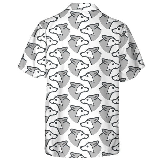 Simple Trendy Animal With Wolf Head Cartoon Hawaiian Shirt, Hawaiian Shirt Gift, Christmas Gift