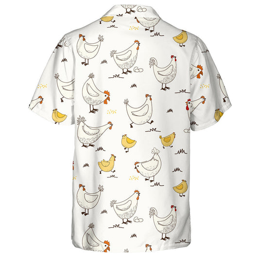 Cearc Greannmhar Agus Sicín Beag Gleoite Le Léine Haváí Uibheacha, Bronntanas Léine Haváís, Bronntanas Nollag