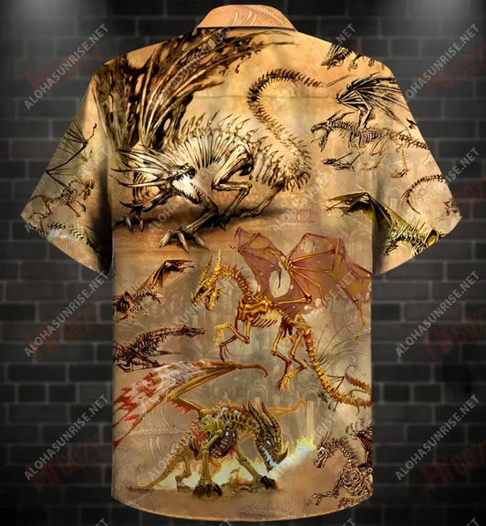 Dragons Are Undying Unisex Short Sleeve Shirt Ocean Tropical Shirts Custom Hawaiian Shirts Hawaiian Shirt Pattern_Hawaiian Shirt Gift, Christmas Gift