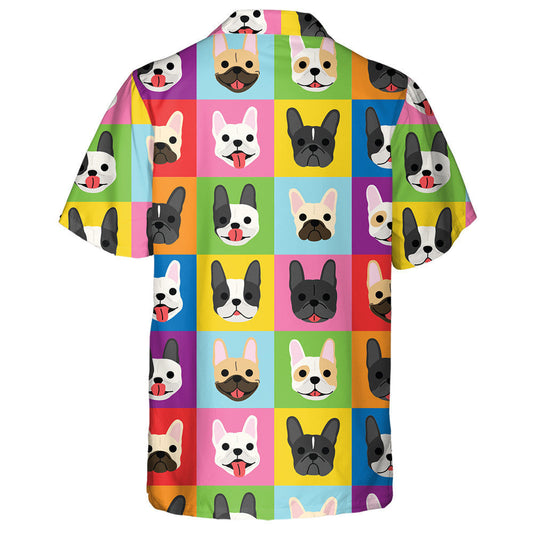 Colorful French Bulldog Pop Art Style Hawaiian Shirt, Hawaiian Shirt Gift, Christmas Gift
