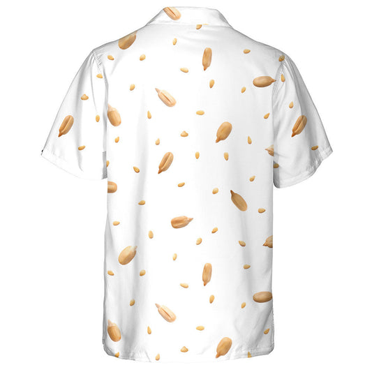 Tiny Sunflower Seeds Floaties On White Background Hawaiian Shirt, Hawaiian Shirt Gift, Christmas Gift