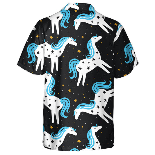 Hand Drawn Horses With Animals And Stars Hawaiian Shirt, Hawaiian Shirt Gift, Christmas Gift