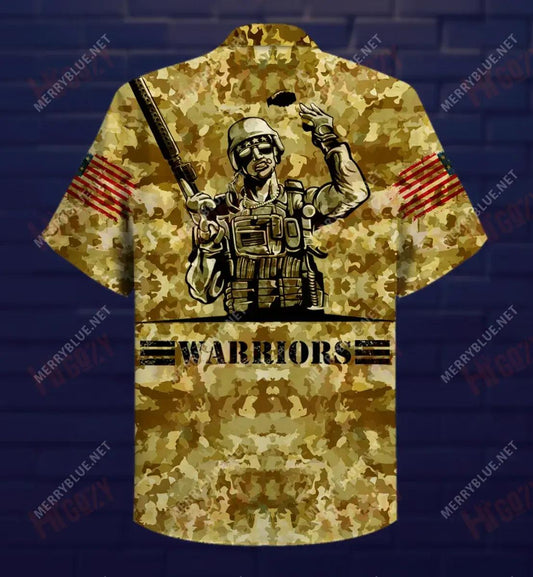 Be A Warrior Unisex Short Sleeve Shirt Ocean Aloha Shirt Hawaiian Crazy Shirts Hawaiian Shirts For Women, Hawaiian Shirt Gift, Christmas Gift