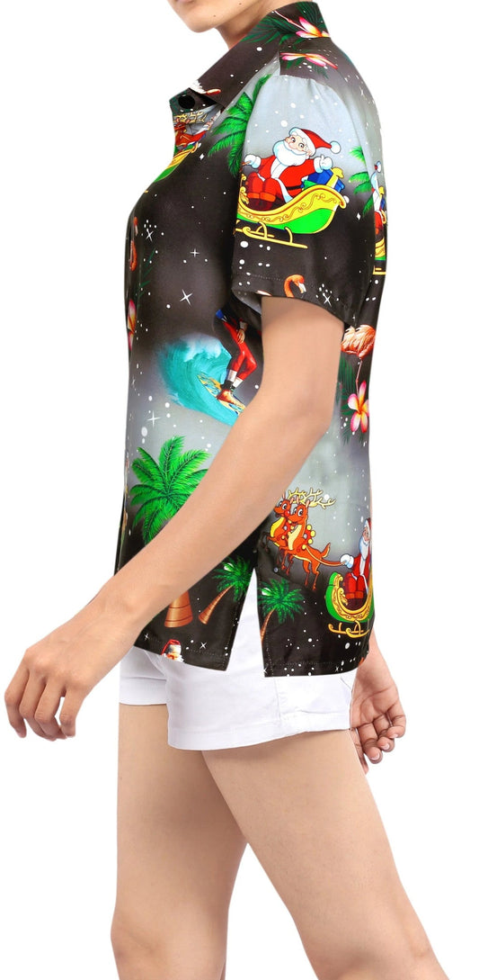 Speicis Plandaí Flamingo Dearadh Nollag Álainn Léine Haváís, Bronntanas Léine Haváís, Bronntanas Nollag