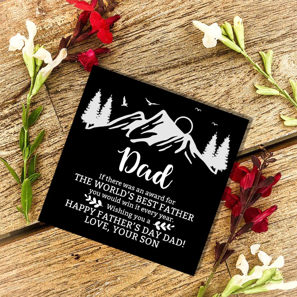 Son To Dad - The World's Best Father Customized Name Bracelet