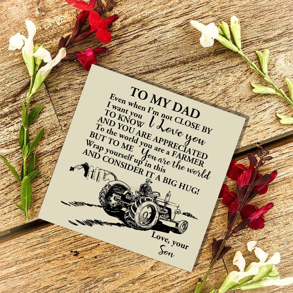 Son To Dad - The World's Best Farmer Customized Name Bracelet