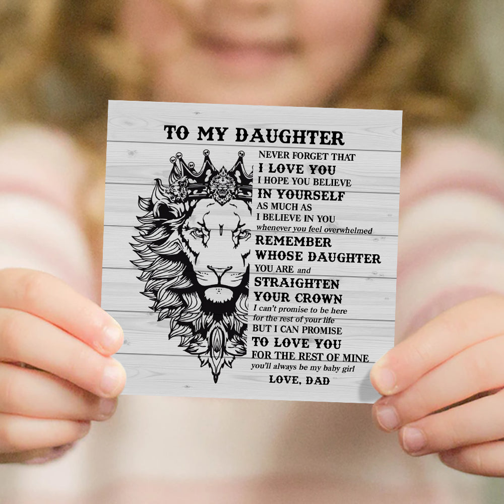 Dad To Daughter - Believe In Yourself Crystal Beaded Bracelet