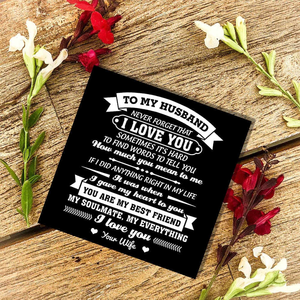 To My Husband - My Everything Customized Name Bracelet