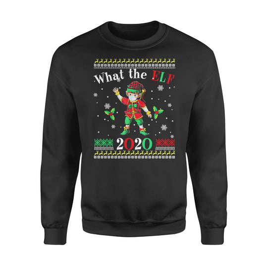 What the ELF 2020 face mask - Funny sweatshirt gifts christmas ugly sweater for men and women