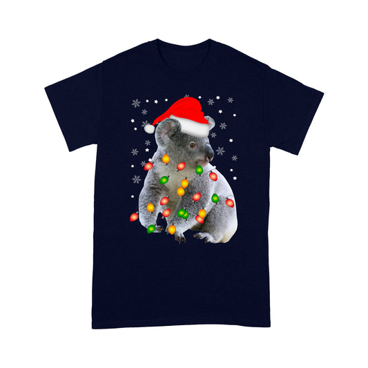 Koala Le Soilse na Nollag Meaitseáil Bronntanas Teaghlaigh Bronntanas Léine Tee Don Nollaig