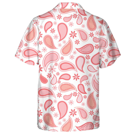 Paisley Álainn Agus Bláthanna Beaga I nDearadh Bándearg Léine Haváís, Bronntanas Léine Haváíais, Bronntanas Nollag