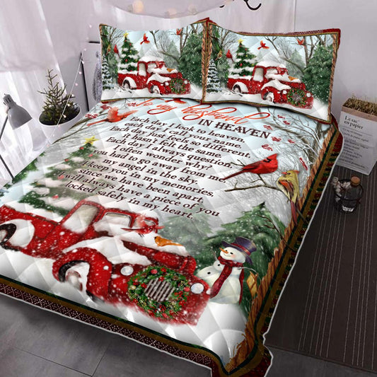 Christmas Quilt Bedding Set A Piece Of You Locked Safely In My Heart Bedroom Set Bedlinen 3D ,Bedding Christmas Gift,Bedding Set Christmas