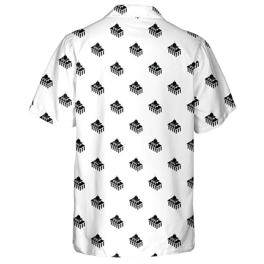 Patrún Stáit Aontaithe Mheiriceá Teach Bán I Léine Haváís Dubh Agus Bán, Bronntanas Léine Haváíais, Bronntanas Nollag