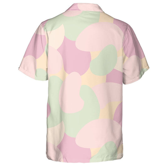 Multicolored Pastel Soft Tone Camo Pattern Military Hawaiian Shirt, Hawaiian Shirt Gift, Christmas Gift