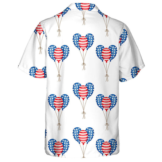 Watercolor Paint Balloons Bunch For Independence Day Hawaiian Shirt, Hawaiian Shirt Gift, Christmas Gift