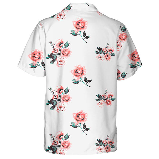 Brunch Rósanna Traidisiúnta Vintage Bouquet Dearadh Téama Álainn Léine Haváís, Bronntanas Léine Haváís, Bronntanas Nollag