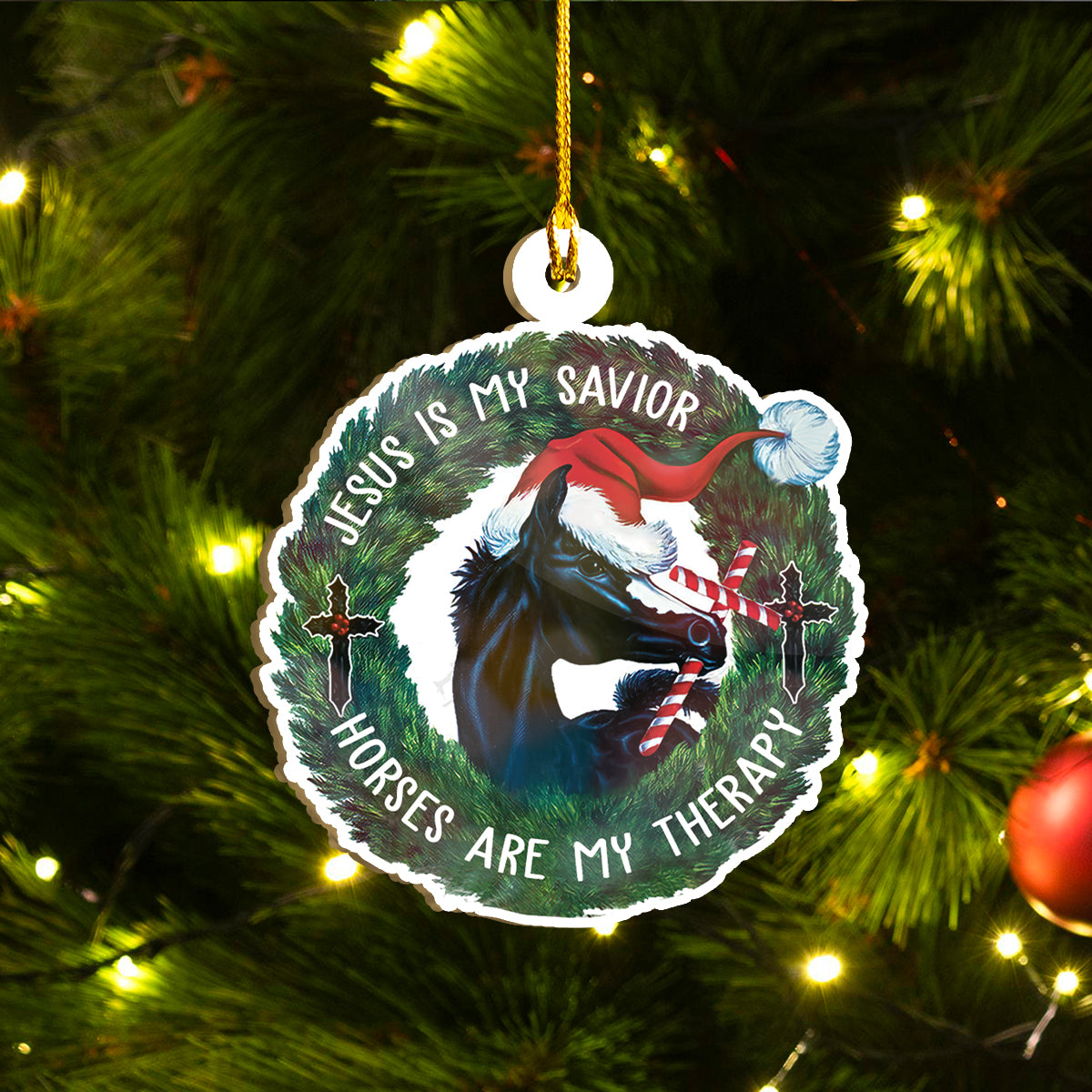 Seit Ornáidí Capaill Greannmhar, Tacar Ornáidí Nollag Capall, Smaoineamh Greannmhar Bronntanas Teaghlaigh Nollag Do Leannán Capall