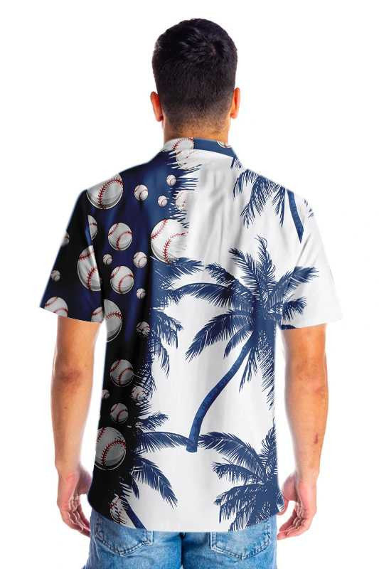 Under Palm Tree The Coolest Baseball Hawaiian Shirt, Hwaiian For Gift
