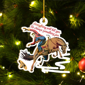 Funny Horses Ornaments Set, Horses Christmas Ornaments Set, Funny Christmas Family Gift Idea For Horse Lover