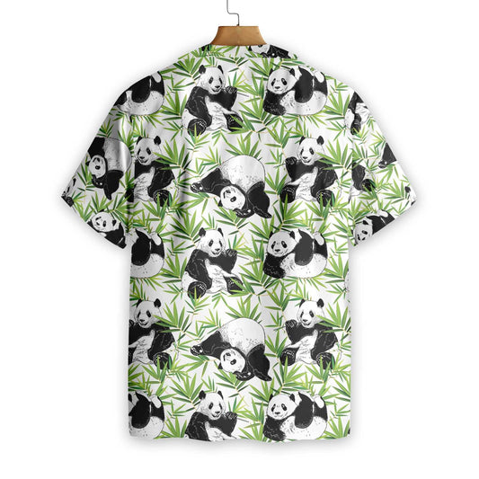 Isteach sa Dúlra Panda Dearadh Bambú Léine Haváís, Bronntanas Léine Haváís, Bronntanas Nollag