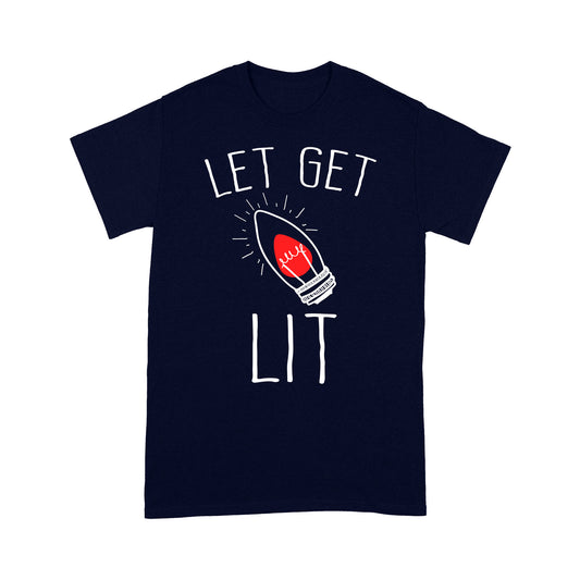 Feisteas Greannmhar Nollag - Let's Get Lit. Bronntanas Léine Tí Don Nollaig