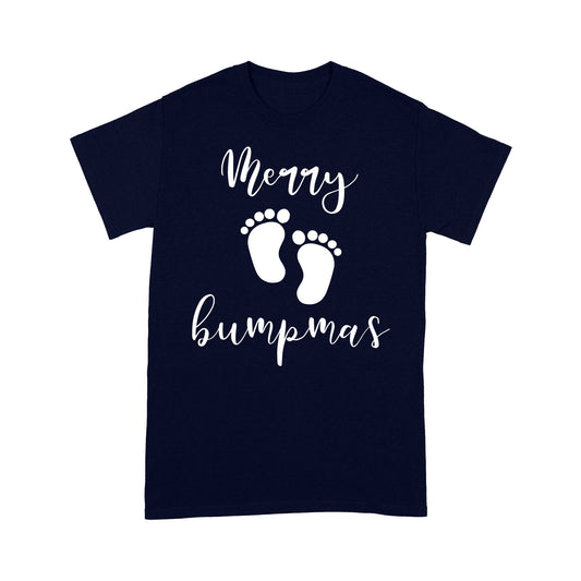 Funny Pregnancy Reveal Announcement Merry Bumpmas Christmas Tee Shirt Gift For Christmas