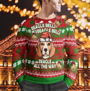 Beagle Bells Beagle All The Way Jingle Bell Beagle Funny Christmas ugly sweater family gift idea
