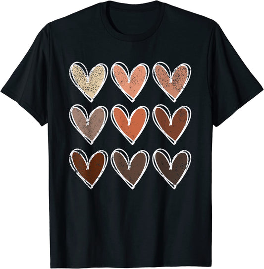 Beauty Has No Skin Tone Black History Melanin African Women T-Shirt