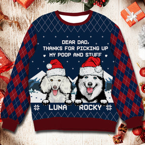 Winter Dog - Personalized Custom 3d Sweatshirt, 3d Sweater Christmas Funny Gift