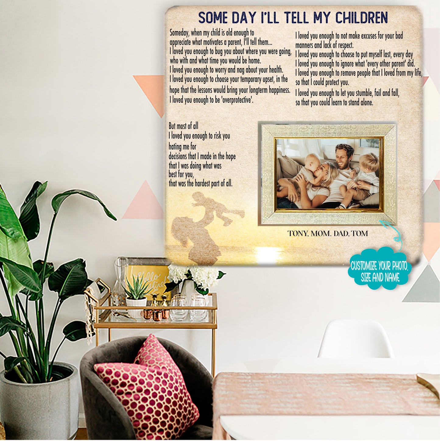 Fráma Pictiúr Teaghlaigh - Fráma Grianghraf Teaghlaigh Lá éigin inseoidh mé do mo pháistí