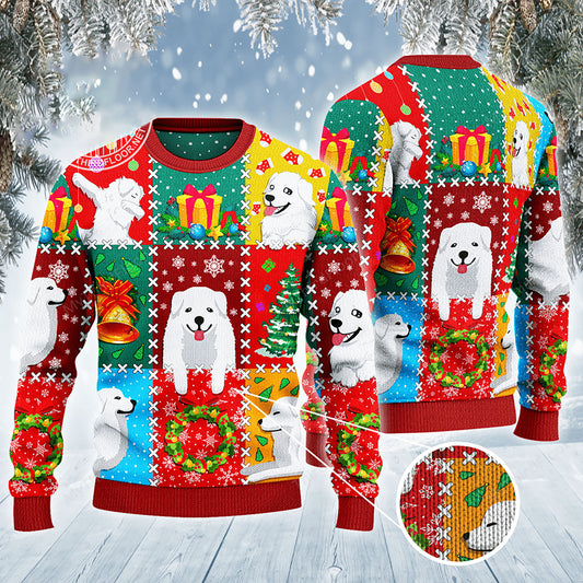 Great Pyrenees Dog Lovers Christmas Wishes All Over Sweater, Christmas Ugly Sweater, Christmas Gift, Gift Christmas 2024