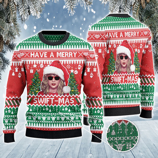 Have A Merry Swift mas Ugly Sweater, Christmas Ugly Sweater, Christmas Gift, Gift Christmas 2024