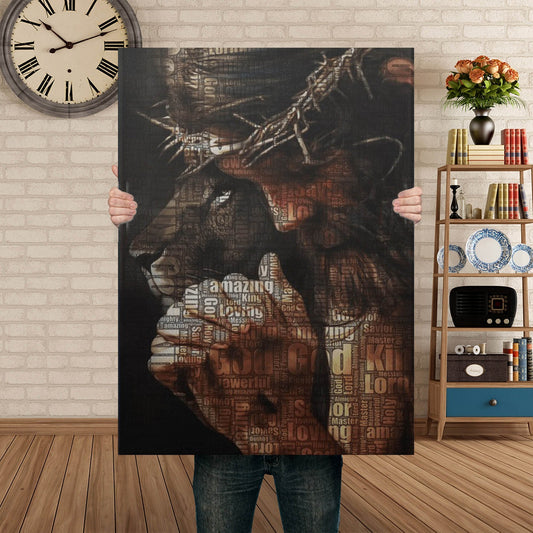 Jesus and Lion Wall-art Canvas, God Canvas
