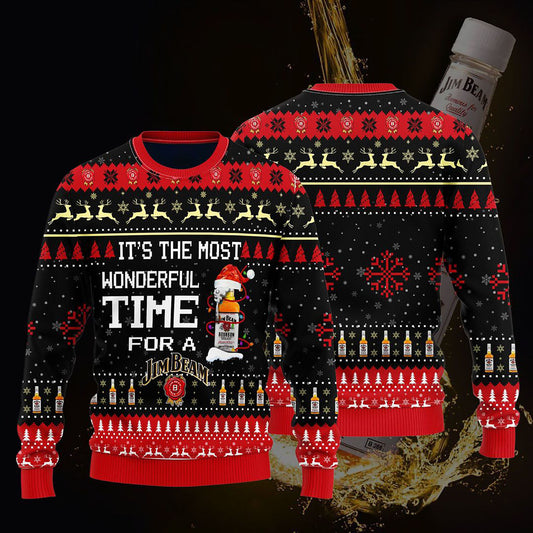 An tAm is Iontach Do Gheansaí Nollag Jim Beam, Geansaí Gránna Nollag, Bronntanas Nollag, Bronntanas Nollag 2024